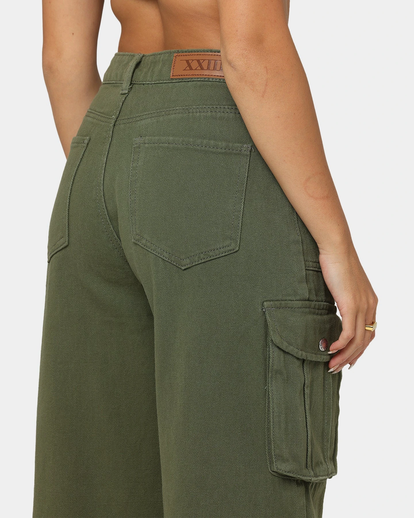 XXIII Women's Nuray Cargo Pants Khaki 11 XXIII Women's Nuray Cargo Pants Khaki - Image 9