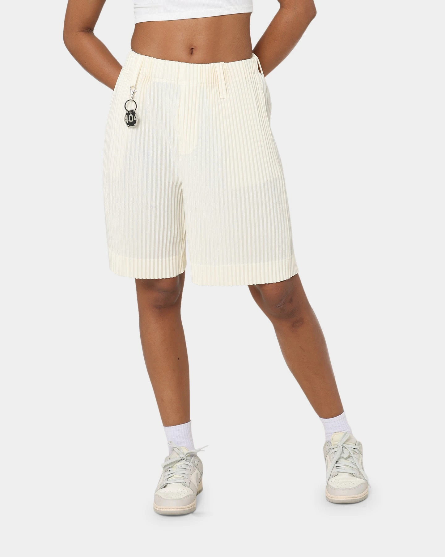 404 Harbour Plisse Shorts Ecru 3 404 Harbour Plisse Shorts Ecru