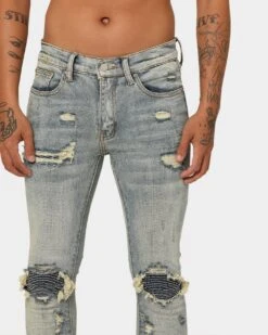 MNML X162 Stretch Denim Jeans Blue 13 MNML X162 Stretch Denim Jeans Blue -Culture Kings 03009603 YX001 mens 000030