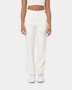 Loiter Utopia Linen Pants Ecru -Culture Kings 03009927 YE017 womens 0030