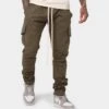 MNML Cargo Drawcord II Pants Olive -Culture Kings 03009944 YO100 mens 0010