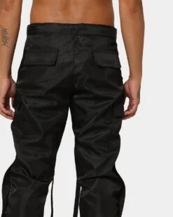 MNML Straight Snap Zipper II Cargo Pants Black -Culture Kings 03009945 YB001 mens 0080