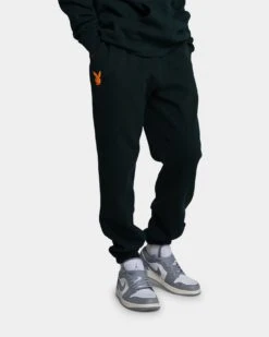 Playboy By Culture Kings Wordmark Track Pants Pine Green 14 Playboy By Culture Kings Wordmark Track Pants Pine Green -Culture Kings 03010673 YP916 mens 0030