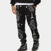 Carré Big Bandana Knitted Sweatpants Black -Culture Kings 03010815 YB001 mens 0010