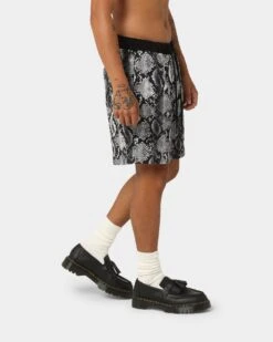Playboy By CK Snake Shorts Grey/Black -Culture Kings 03010846 YQ029 mens 0050
