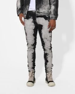 Saint Morta Splat Jeans Black/Grey