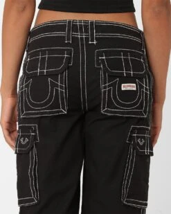 True Religion Women's Big T Cargo Pants Coal -Culture Kings 03010924 YC507 womens 0080