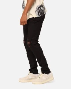 Carre Daily Distressed Jeans Black 15 Carre Daily Distressed Jeans Black -Culture Kings 03011155 YB001 mens 0060
