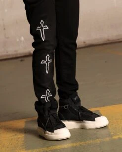 Saint Morta Daggers Skinny Jeans Black -Culture Kings 03011160 YB001 mens 0030