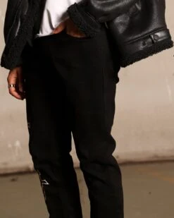 Saint Morta Daggers Skinny Jeans Black -Culture Kings 03011160 YB001 mens 0040