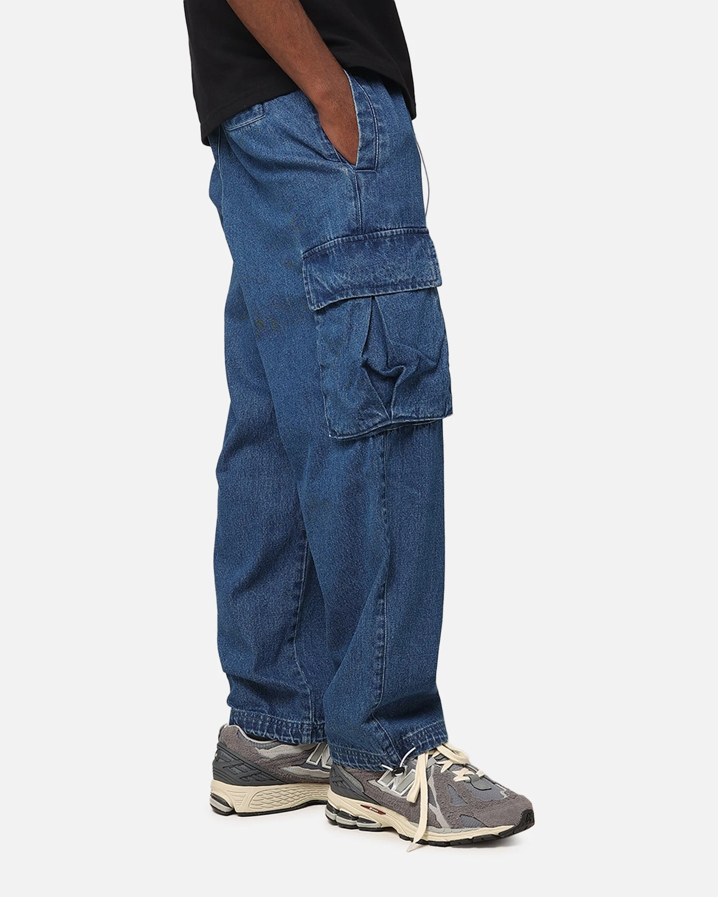 Carre Denim Superior Cargo Joggers Mid Blue Denim 7 Carre Denim Superior Cargo Joggers Mid Blue Denim - Image 5