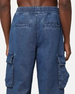 Carre Denim Superior Cargo Joggers Mid Blue Denim 17 Carre Denim Superior Cargo Joggers Mid Blue Denim -Culture Kings 03011206 YM327 mens 00080