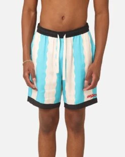 99 Cabana Bowling Shorts Light Blue/Off White -Culture Kings 03011299 YL258 mens 0060