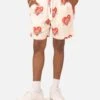 99 Cabana Roaming Hearts Shorts Off White/Red