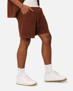 XXIII Zyair Knit Rib Shorts Brown -Culture Kings 03011617 YX300 mens 00050