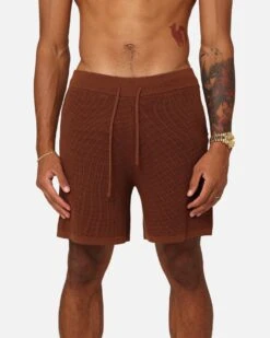 XXIII Zyair Knit Rib Shorts Brown -Culture Kings 03011617 YX300 mens 00070