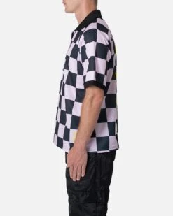 MNML Checkered Polo Shirt Pink -Culture Kings 03011770 YP001 mens 0030