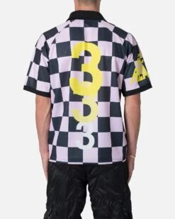 MNML Checkered Polo Shirt Pink -Culture Kings 03011770 YP001 mens 0040