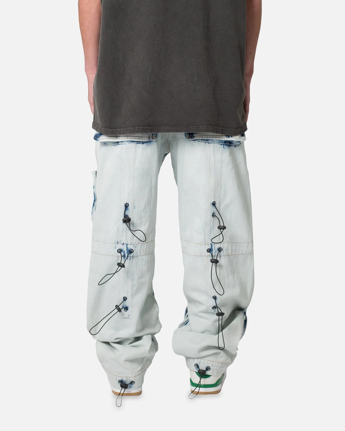 MNML Baggy Skater Cargo Denim Jeans Blue 6 MNML Baggy Skater Cargo Denim Jeans Blue - Image 4