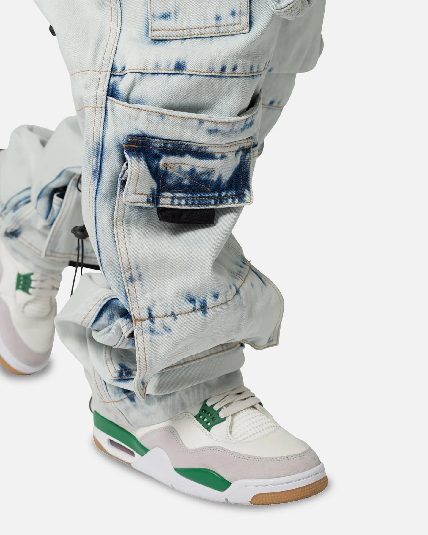 MNML Baggy Skater Cargo Denim Jeans Blue 8 MNML Baggy Skater Cargo Denim Jeans Blue - Image 6