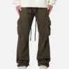 MNML Drawcord Flare Cargo Pants Olive -Culture Kings 03011860 YO100 mens 0010