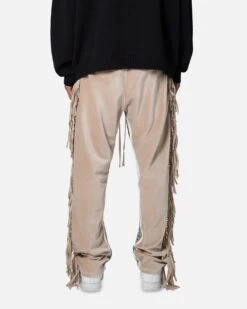 MNML Fringe Velour Sweatpants Dust -Culture Kings 03011861 YD510 mens 0040
