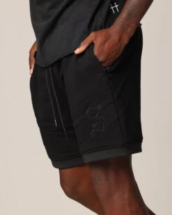 Saint Morta Homebase Fleece Shorts Black 14 Saint Morta Homebase Fleece Shorts Black -Culture Kings 03011938 YB001 mens 0000040