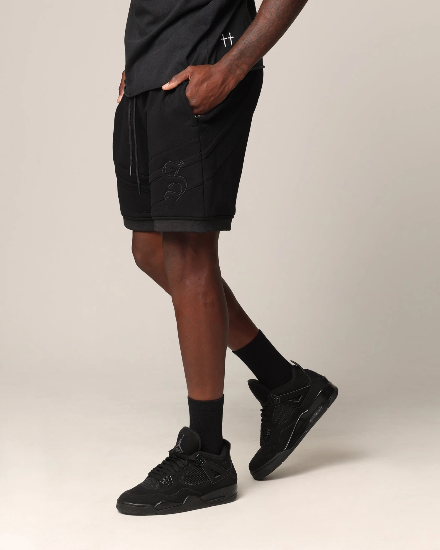 Saint Morta Homebase Fleece Shorts Black 8 Saint Morta Homebase Fleece Shorts Black - Image 6