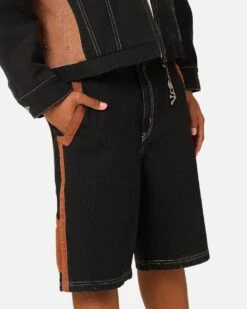 Saint Morta Rodeo Denim Shorts Black 12 Saint Morta Rodeo Denim Shorts Black -Culture Kings 03012005 YB001 mens 00030