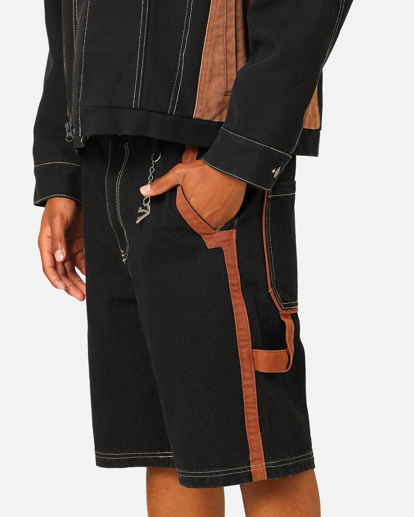 Saint Morta Rodeo Denim Shorts Black 6 Saint Morta Rodeo Denim Shorts Black - Image 4