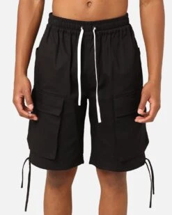 Saint Morta Dept Cargo Shorts Black -Culture Kings 03012033 YB001 mens 00070