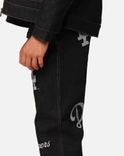 Majestic Athletic Los Angeles Dodgers Etched Denim Jeans Washed Black Denim 13 Majestic Athletic Los Angeles Dodgers Etched Denim Jeans Washed Black Denim -Culture Kings 03012055 YX692 mens 00040