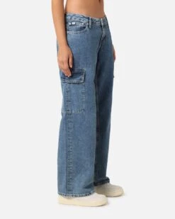 Calvin Klein Women's Extreme Low Rise Baggy Cargo Jeans Denim Medium 02 14 Calvin Klein Women's Extreme Low Rise Baggy Cargo Jeans Denim Medium 02 -Culture Kings 03012153 YD706 womens 00050
