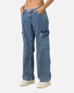 Calvin Klein Women's Extreme Low Rise Baggy Cargo Jeans Denim Medium 02 15 Calvin Klein Women's Extreme Low Rise Baggy Cargo Jeans Denim Medium 02 -Culture Kings 03012153 YD706 womens 00060
