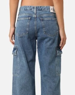 Calvin Klein Women's Extreme Low Rise Baggy Cargo Jeans Denim Medium 02 17 Calvin Klein Women's Extreme Low Rise Baggy Cargo Jeans Denim Medium 02 -Culture Kings 03012153 YD706 womens 00080
