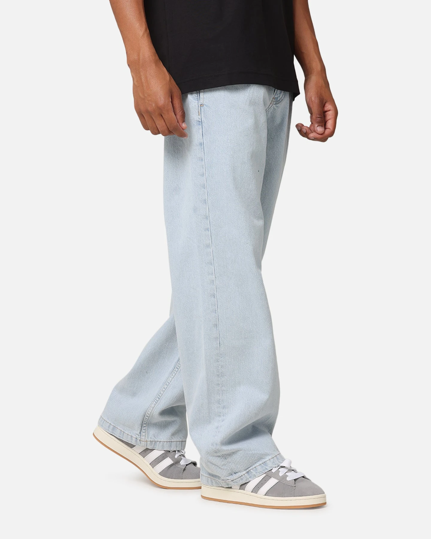 Calvin Klein 90's Loose Pleated Jeans Light Blue 7 Calvin Klein 90's Loose Pleated Jeans Light Blue - Image 5