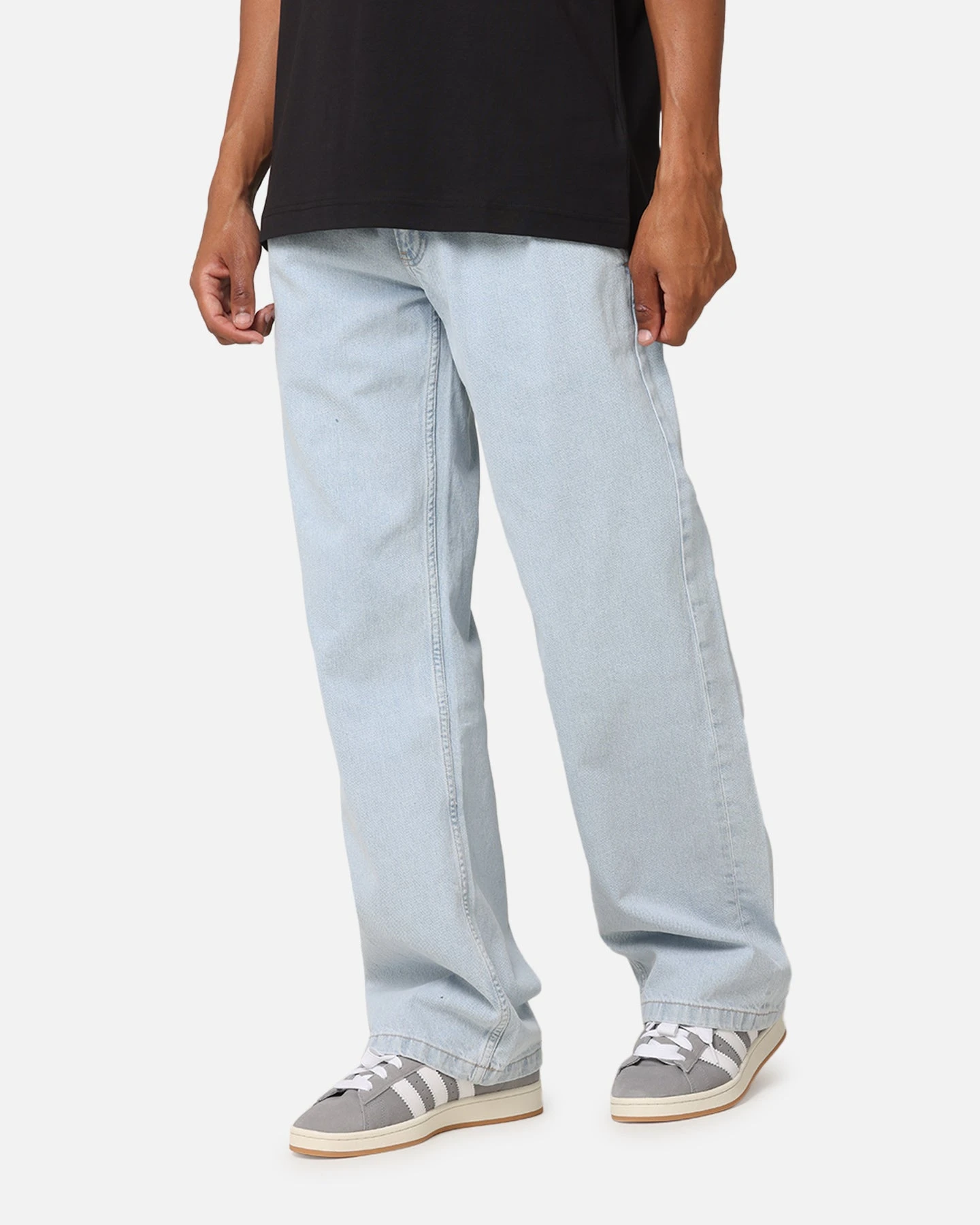 Calvin Klein 90's Loose Pleated Jeans Light Blue 8 Calvin Klein 90's Loose Pleated Jeans Light Blue - Image 6