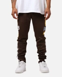 Pro Standard San Diego Padres Fast Lane Track Pants Brown