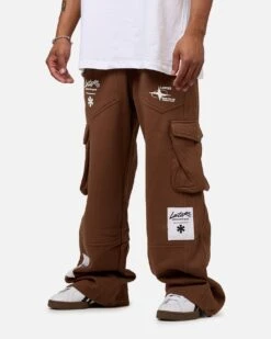 Loiter Utopia Cargo Sweat Pants Brown -Culture Kings 03012271 YX300 mens 0040