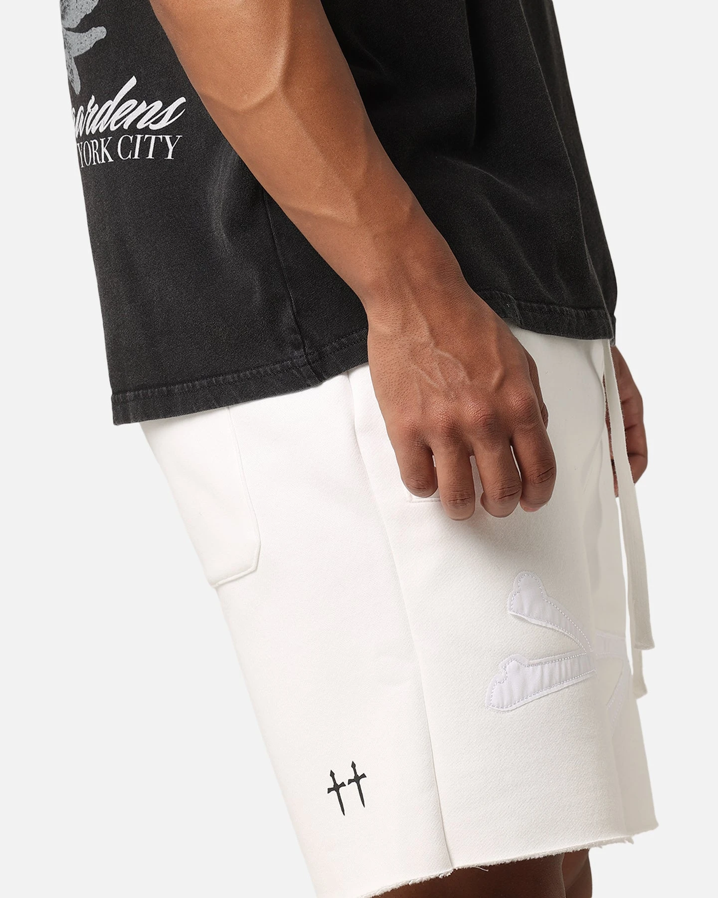 Saint Morta Bxnes Sweat Shorts Off White 5 Saint Morta Bxnes Sweat Shorts Off White - Image 3