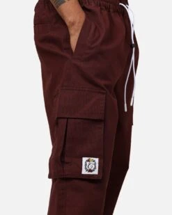 Carre Canvas Superior Cargo Joggers Maroon 16 Carre Canvas Superior Cargo Joggers Maroon -Culture Kings 03012342 YM100 mens 0070