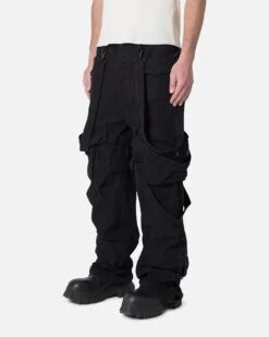 MNML Laced Up Ready Cargo Pants Black -Culture Kings 03012460 YB001 mens 0020