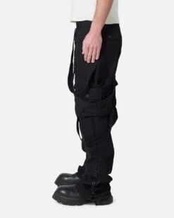 MNML Laced Up Ready Cargo Pants Black -Culture Kings 03012460 YB001 mens 0030