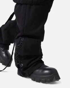 MNML Laced Up Ready Cargo Pants Black -Culture Kings 03012460 YB001 mens 0060