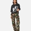 X-Girl Women's Easy Cargo Pants Camo 1 X-Girl Women's Easy Cargo Pants Camo -Culture Kings 03012484 YC001 womens 00020
