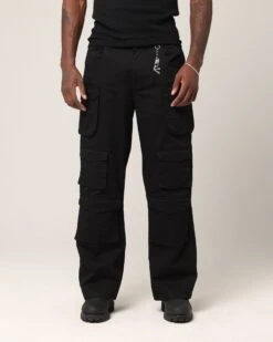 Saint Morta Baggy Cargo Pants Black