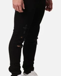 Saint Morta Crossfire Jeans Black -Culture Kings 03012522 YB001 mens 00040