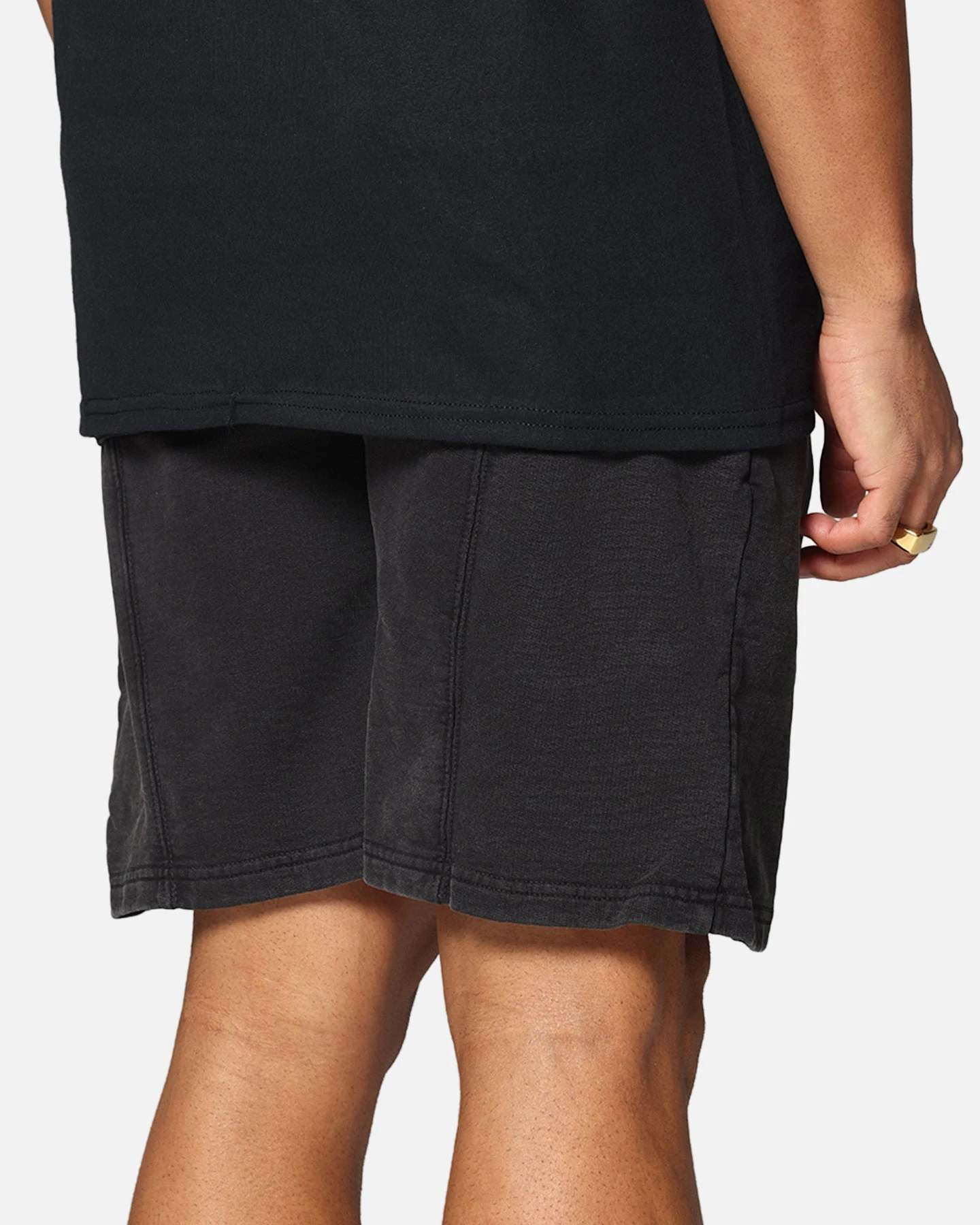 Dreamville Tonal Sweat Shorts Black Wash 6 Dreamville Tonal Sweat Shorts Black Wash - Image 4