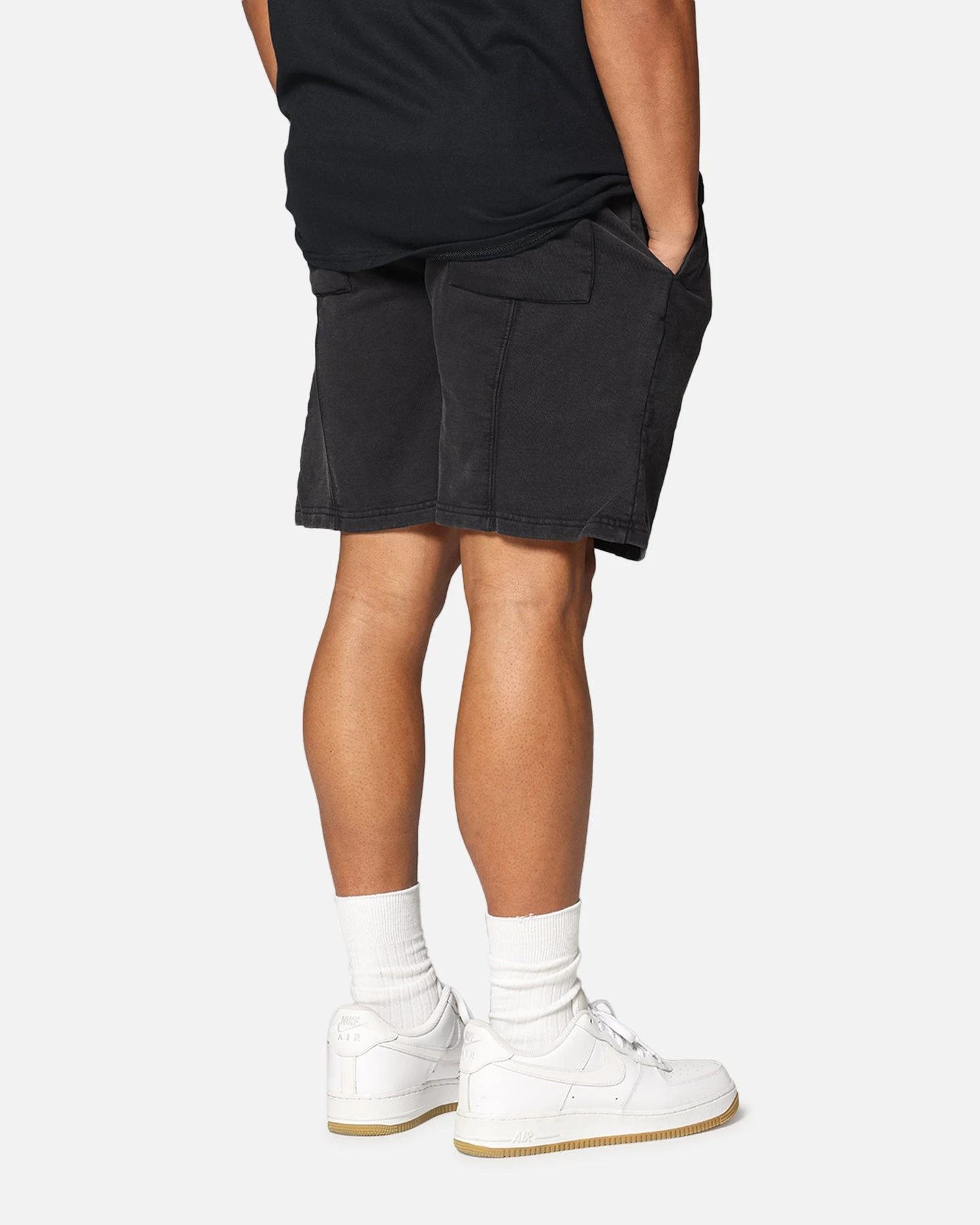 Dreamville Tonal Sweat Shorts Black Wash 7 Dreamville Tonal Sweat Shorts Black Wash - Image 5