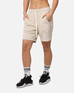 The Anti Order Hyphen Sweat Shorts Washed Stone